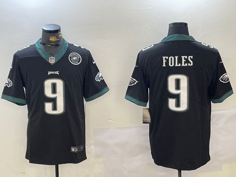Men Philadelphia Eagles #9 Foles Black 2024 Nike Vapor Limited NFL Jersey style 1->dallas cowboys->NFL Jersey